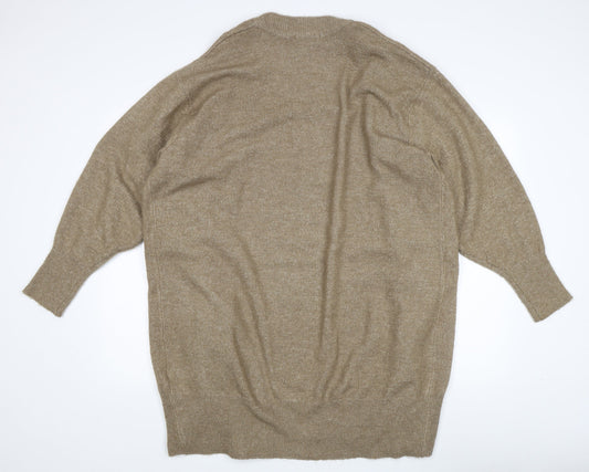 Womens UK Size L H&M Beige Cardigan Jumper