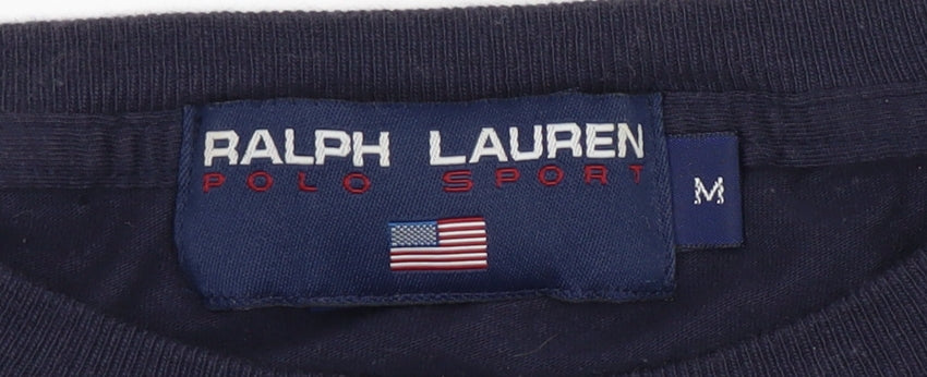 Ralph Lauren Men's Blue Crew Neck Long Sleeve T-Shirt M