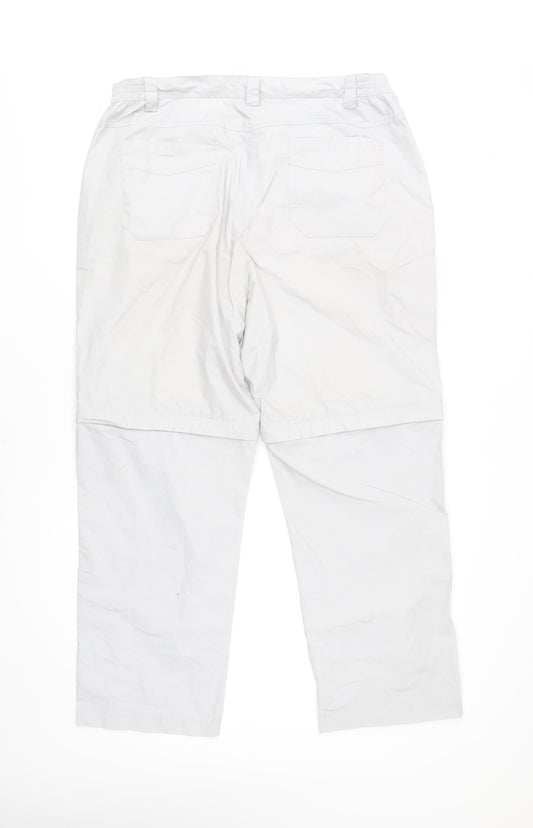 Mountain Warehouse Women's Ivory Cargo Trousers Size 16