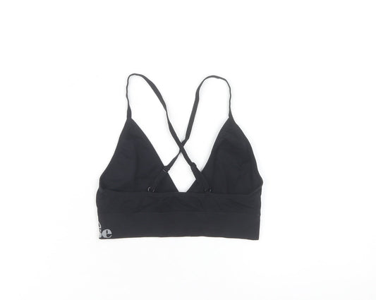 Ellesse Women's Black Gym Tank Top Cropped S