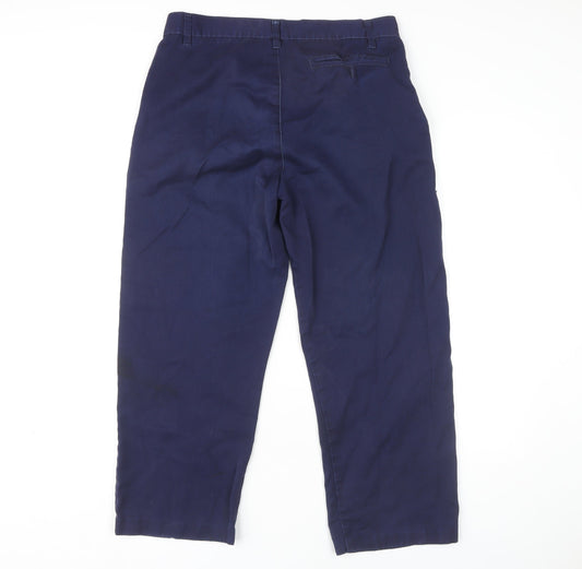 Portwest Men's Blue Regular Fit Trousers, Size 34