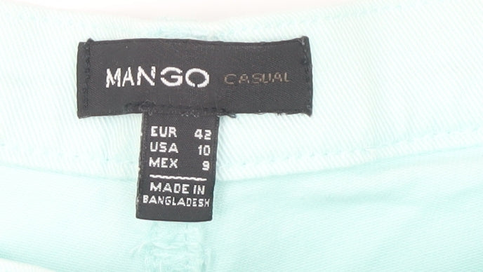 Mango Women's Light Blue Straight Leg Jeans Size 14