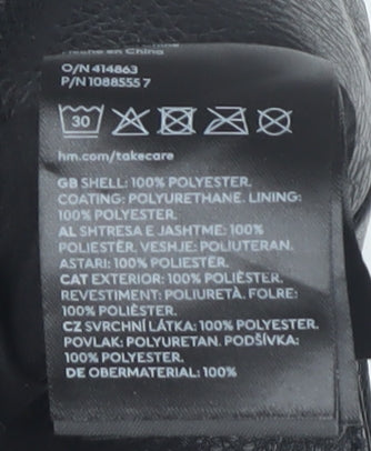 H&M Women's Black Pencil Skirt Size 10 Zip Closure