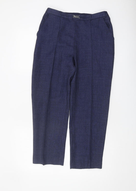 Womens UK Size 10 Honor Millburn Blue Trousers
