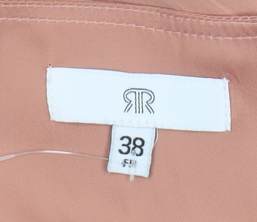 Womens UK Size 10 La Redoute Pink Wrap Blouse