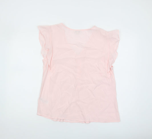 Womens UK Size M Monsoon Pink Basic Blouse