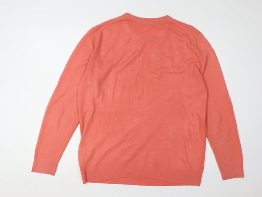 Debenhams Men's Red Pullover Jumper - Large