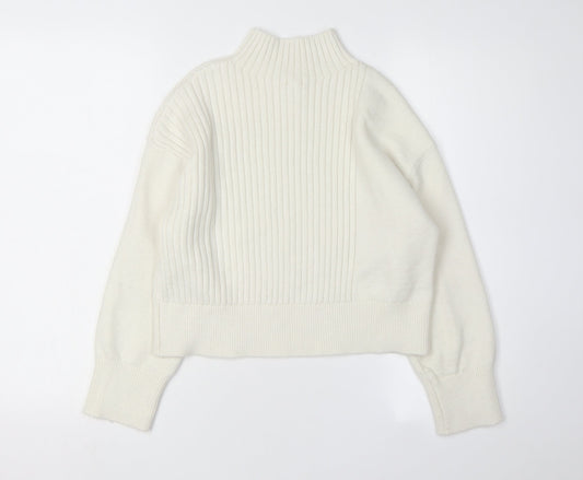 Womens UK Size XS River Island White Pullover Jumper