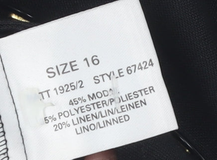 Womens UK Size 16 Windsmoor Black Blouse
