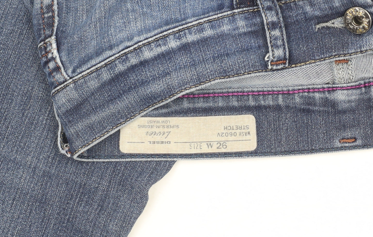 Diesel Women's Slim Blue Jeans Size 6 Low Rise