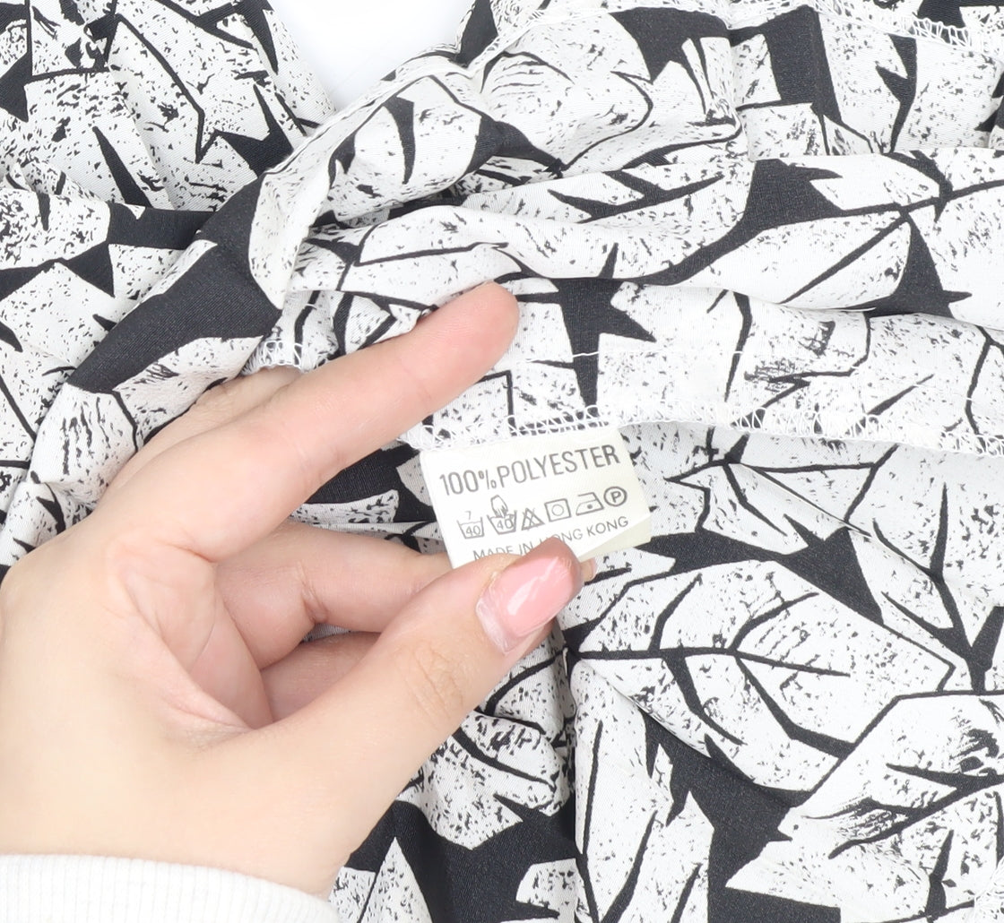 Eastex Women's Black Geometric Skirt Size 10