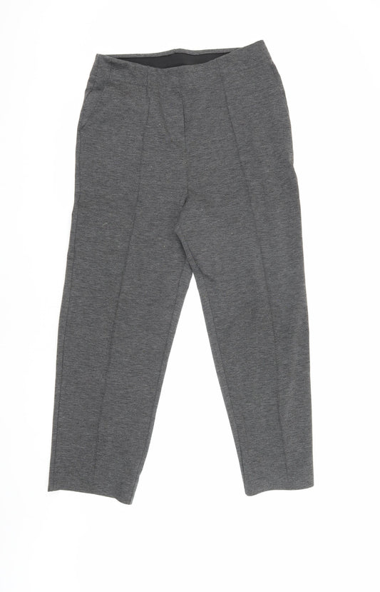Womens UK Size 12 Honor Millburn Regular Fit Casual Workwear Grey Trousers