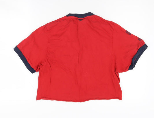 Nike Red Cropped T-Shirt, Unisex S, Casual & Sporty