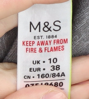 Womens UK Size 10 Marks and Spencer Grey Pullover Jumper