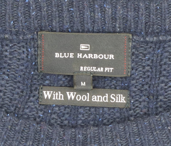 Marks and Spencer Men's Blue Knit Pullover, M