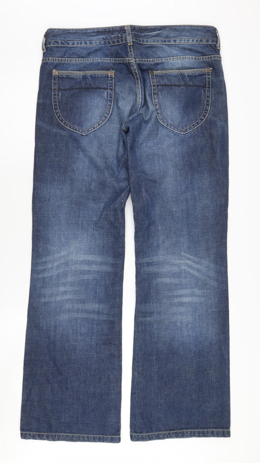 Topshop Women's Blue Straight Jeans Size 32