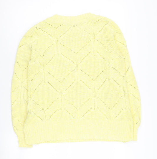 Womens UK Size 12 NEXT Yellow Pullover Jumper