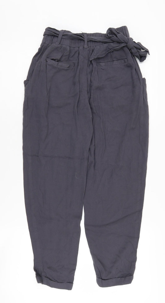 New Look Grey Paperbag Trousers, Size 6, Women’s Casual