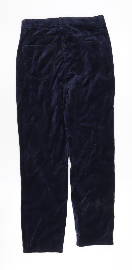 Womens UK Size 6 Marks and Spencer Slim Fit Cigarette Blue Trousers