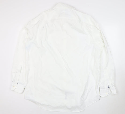 Mens UK Collar Size SS Charles Tyrwhitt Smart White Dress Shirt
