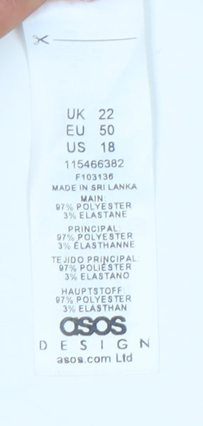 ASOS DESIGN Women's Multicoloured Plus Size Dress