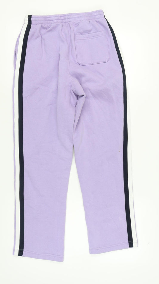 Womens UK Size S Cotton Traders Relaxed Fit Jogger Purple Trousers