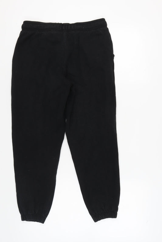 Womens UK Size 12 COLLUSION Regular Fit Jogger Black Trousers