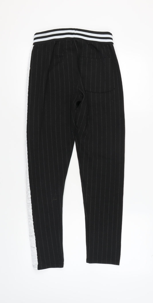 boohooMAN Black Stripe Jogger Trousers - Small
