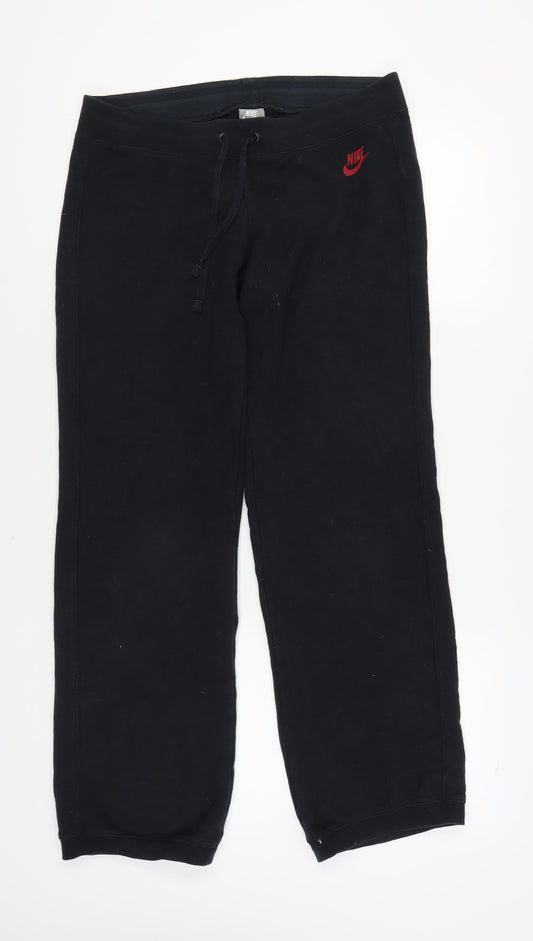 Additional front view of Nike Black unisex activewear trousers, size L, comfortable