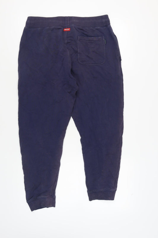 Mens UK Size L Beverly Hills Polo Club Jogger Blue Trousers