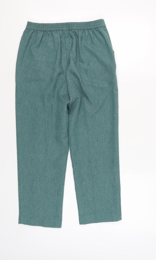 Womens UK Size 10 Honor Millburn Regular Fit Green Trousers