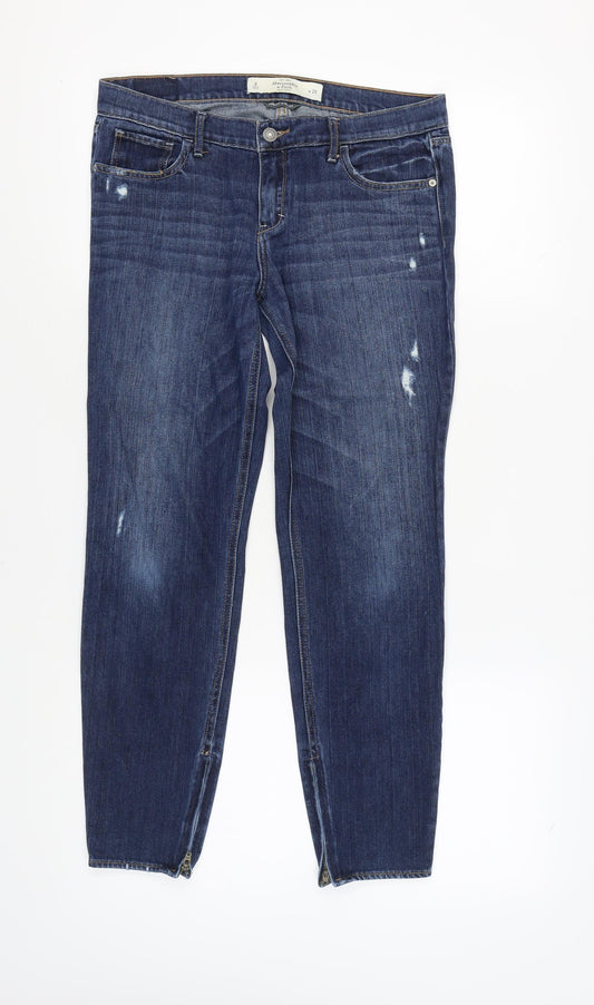Womens UK Size 8 Abercrombie & Fitch Slim Fit Skinny Blue Jeans