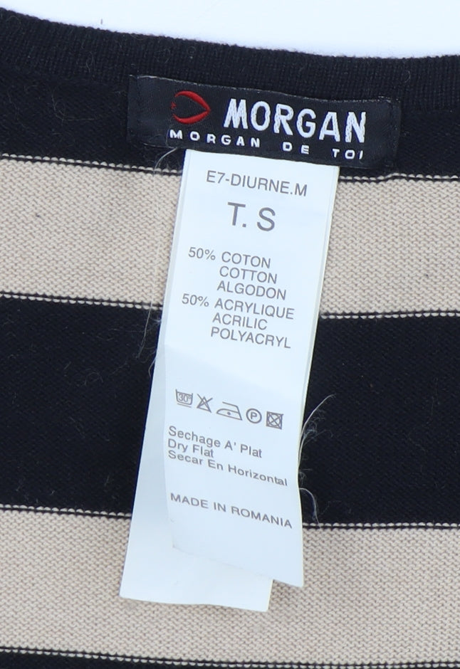 Womens UK Size S Morgan Black Wrap Jumper
