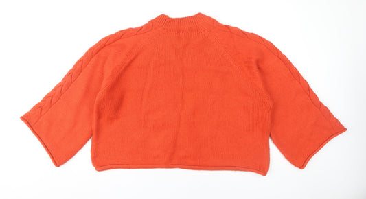 Womens UK Size 10 River Island Orange Jumper Jumper