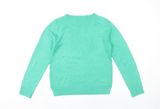 Womens UK Size 8 Marks and Spencer Green Pullover Jumper