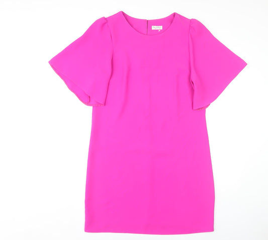 Additional front view of Miss Selfridge Women Pink Dress, size 12