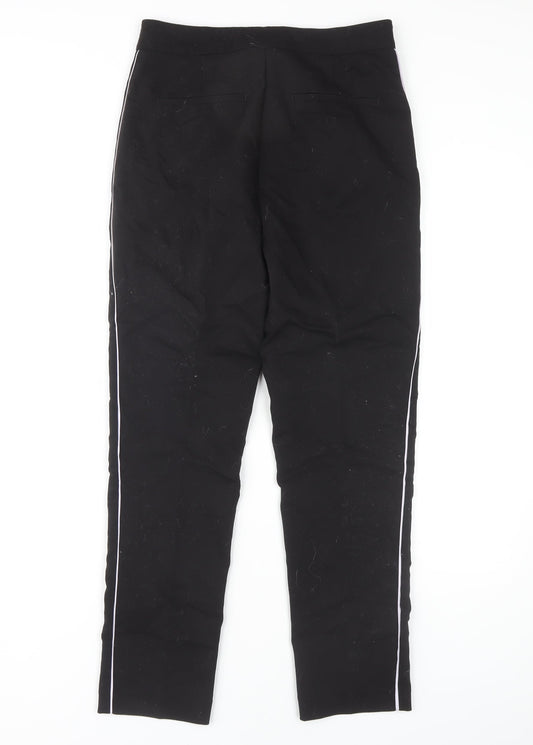 Womens UK Size M Zara Basic Classic Fit Black Trousers