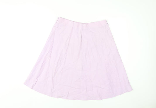 Marks and Spencer Women's Purple A-Line Skirt, Size 14