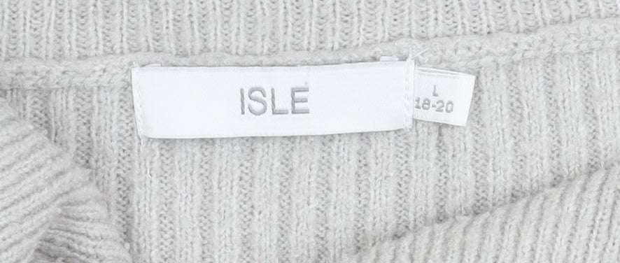 Womens UK Size L ISLE Multicoloured Pullover Jumper