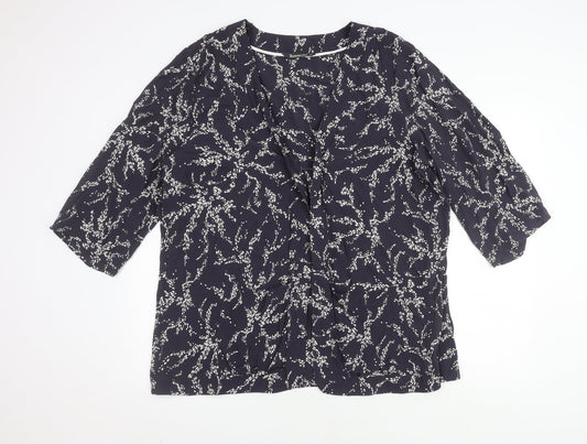 Womens UK Size 22 Bonmarché Multicoloured Basic Blouse