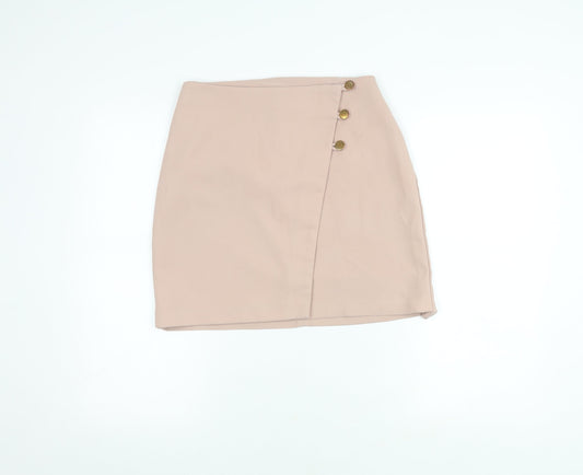 Womens UK Size 10 New Look Straight & Pencil Twill Skirt