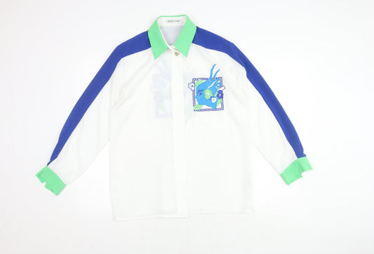 Womens UK Size 12 Jacques Vert Multicoloured Button-Up