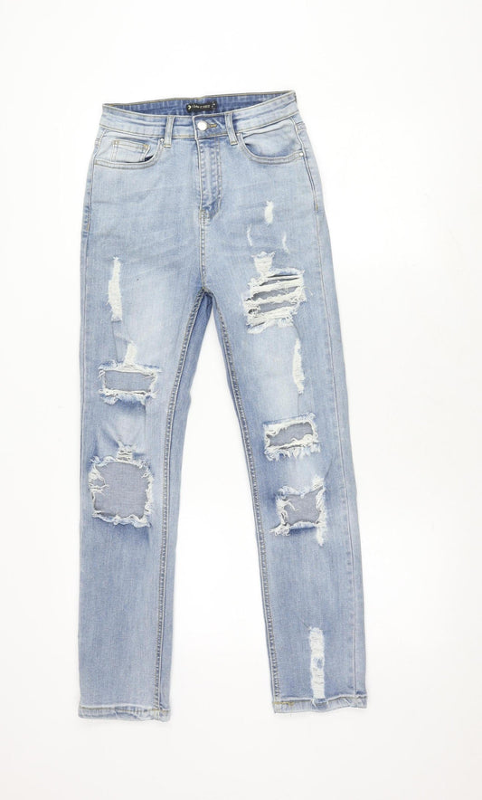 Additional front view of I Saw It First Women's Blue Skinny Jeans, size 6