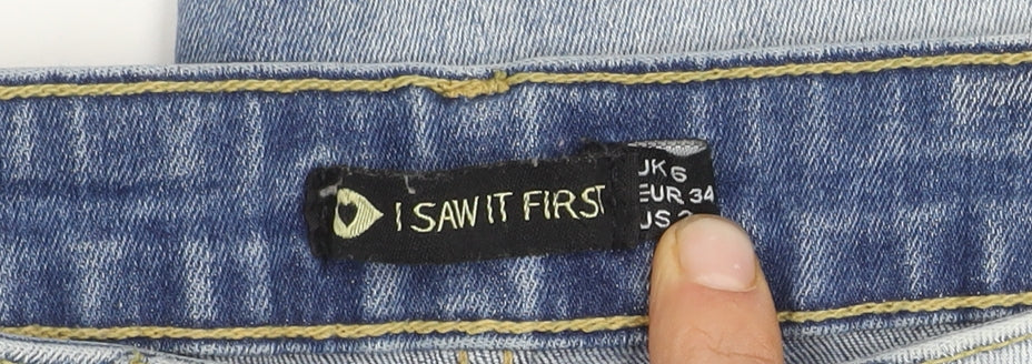 I Saw It First Women's Blue Skinny Jeans Size 6