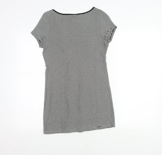 Womens UK Size 8 NEXT Black Basic Blouse