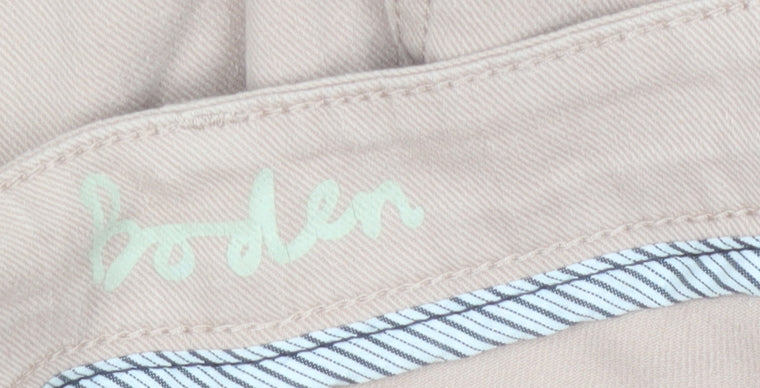 Boden Women's Beige Skinny Jeans Size 12 with Ankle Zip