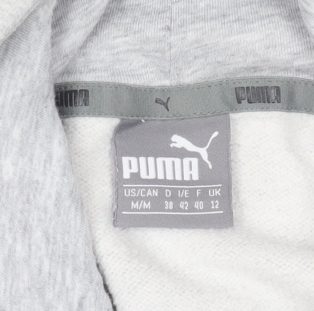 Mens UK Size M PUMA Grey Pullover Hoodie
