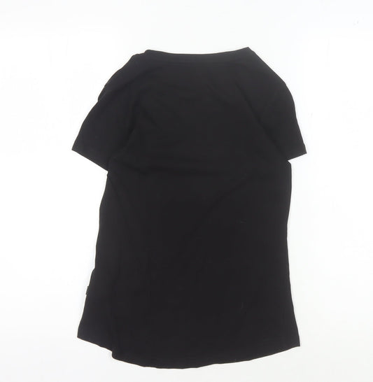 Puma Women's Black 2XS T-Shirt with Logo