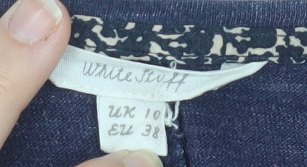 Womens UK Size 10 White Stuff Blue Basic Blouse