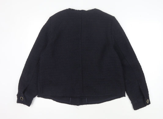 Next Women's Black Button Jacket Size 14